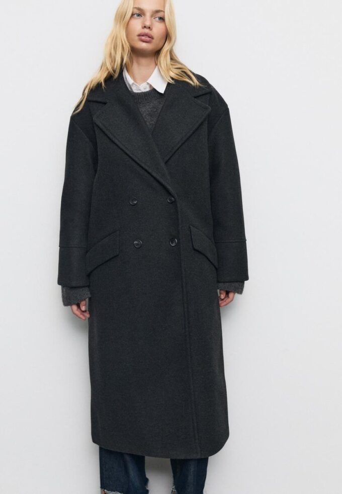 Casaco Oversize Toque suave Casaco Oversize Toque suave