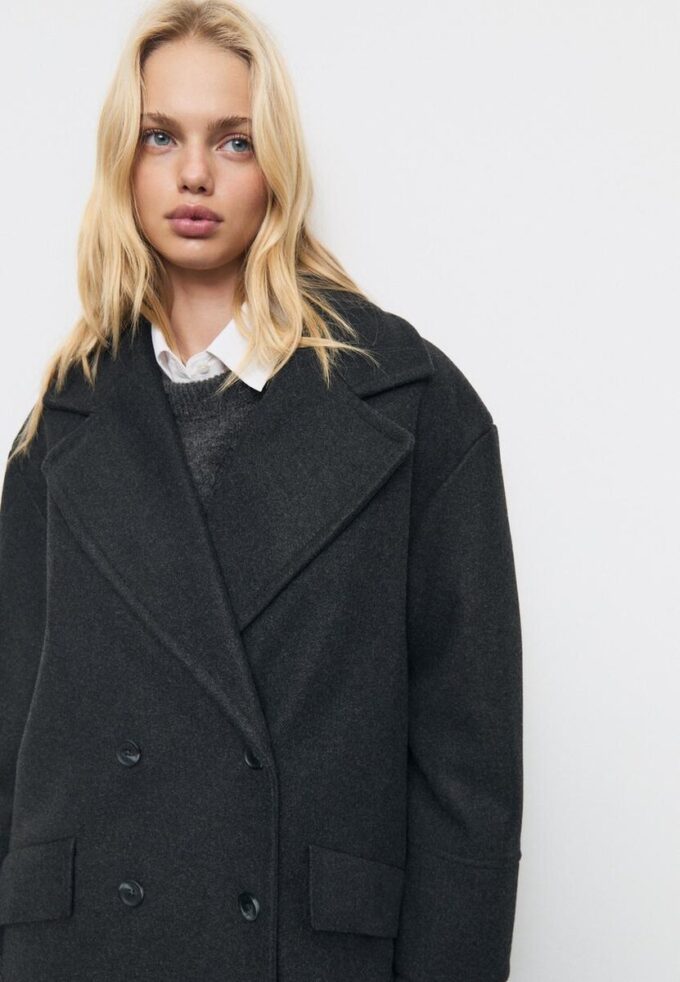 Casaco Oversize Toque suave Casaco Oversize Toque suave