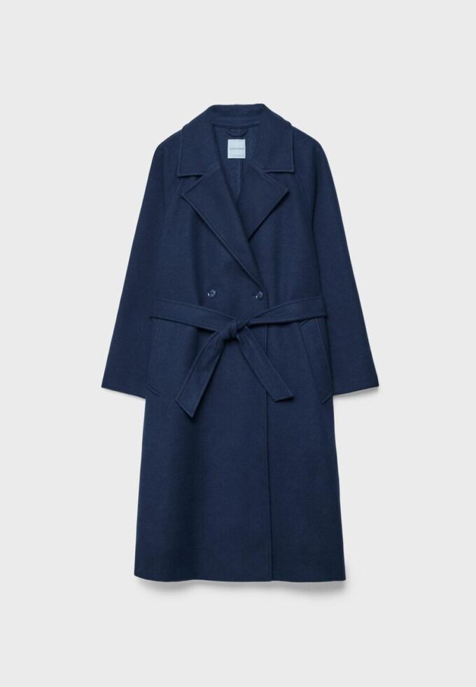Casaco Trench de Toque Suave Casaco Trench de Toque Suave