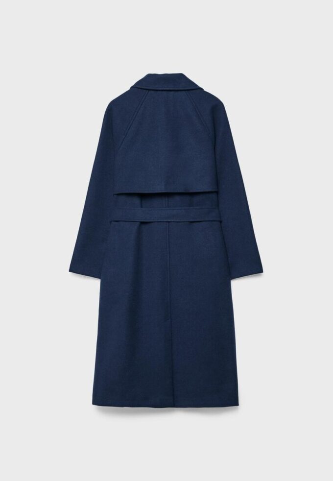 Casaco Trench de Toque Suave Casaco Trench de Toque Suave