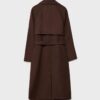 Casaco Trench de Toque Suave Casaco Trench de Toque Suave