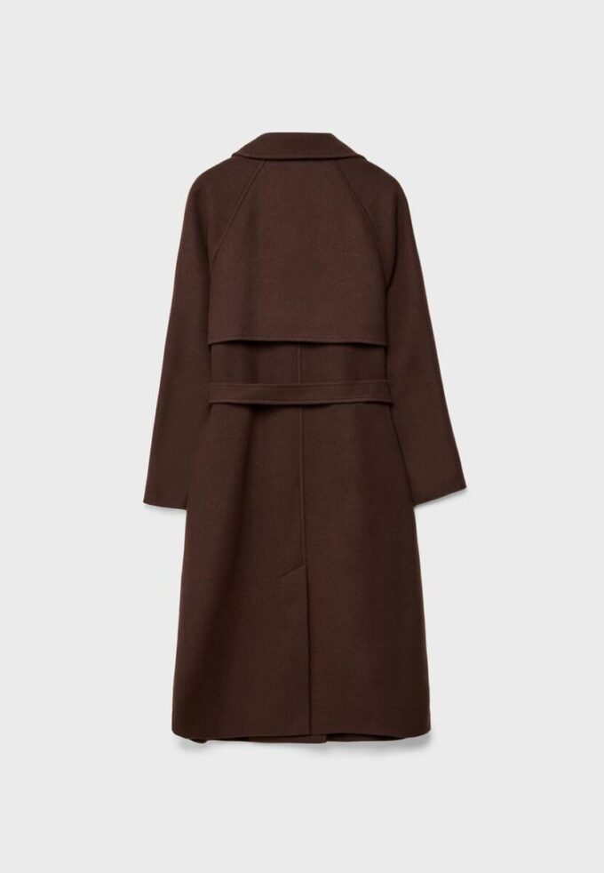 Casaco Trench de Toque Suave Casaco Trench de Toque Suave