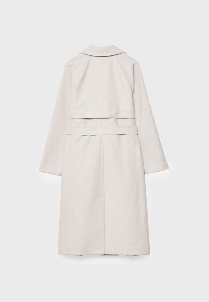 Casaco Trench de Toque Suave Casaco Trench de Toque Suave