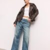 Casaco Trench Oversize 100% Pele