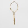 Colar Lariat com textura