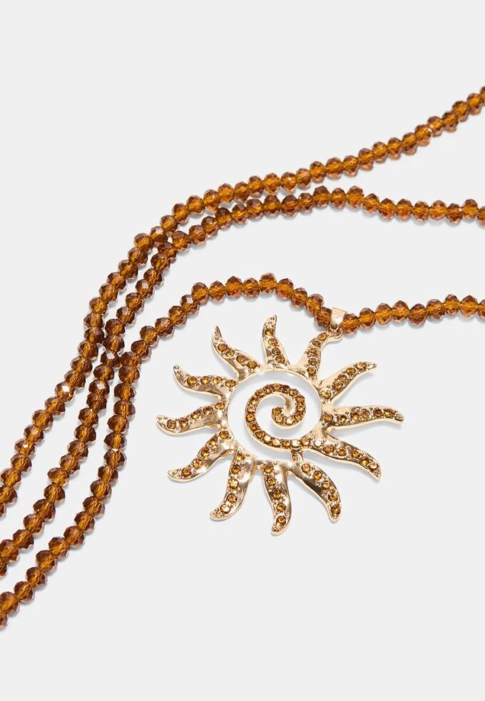 Colar Sol com Contas Colar Sol com Contas