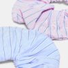 Conjunto de 2 elásticos para o cabelo às riscas