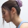 Conjunto de 2 elásticos para o cabelo às riscas