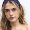 Conjunto de 2 faixas elásticas para o cabelo em pele