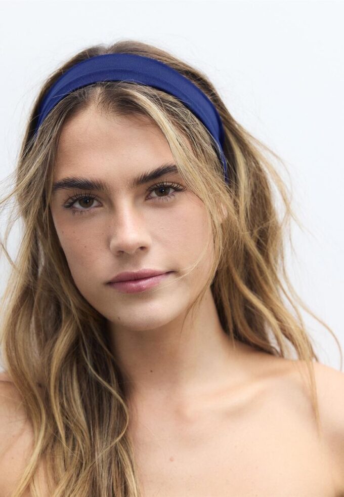 Conjunto de 2 faixas elásticas para o cabelo em pele