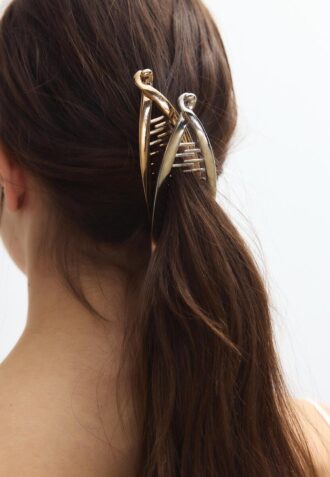 Conjunto de 2 ganchos de cabelo em metal