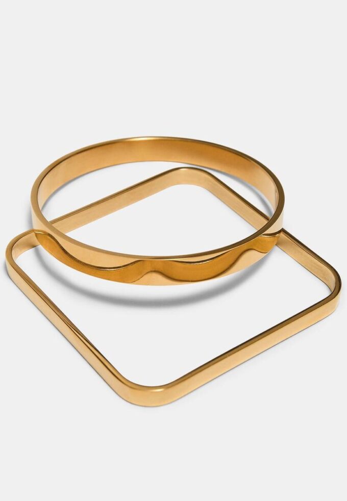 Conjunto de 2 pulseiras combinadas à prova de água