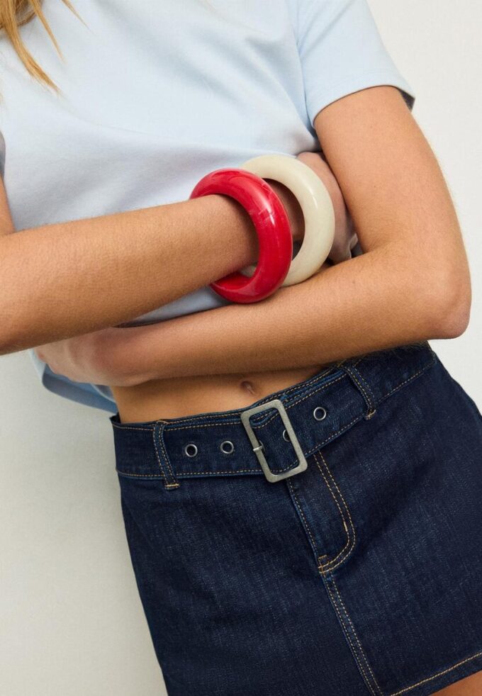 Conjunto de 2 pulseiras de acetato
