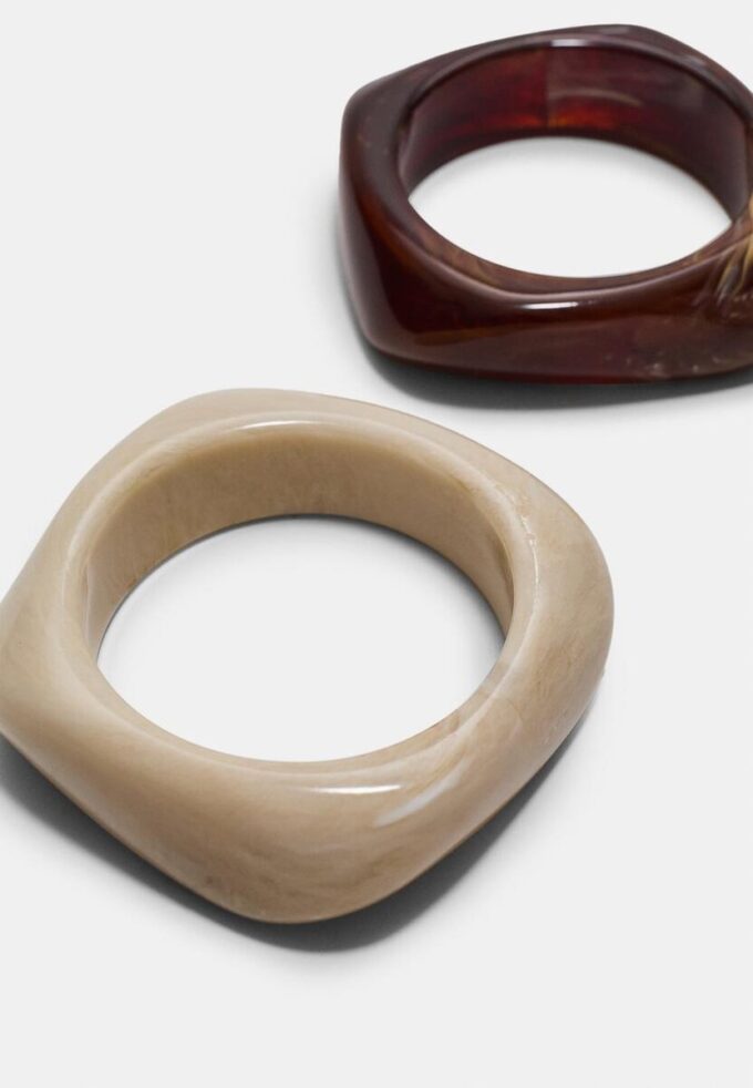 Conjunto de 2 pulseiras rígidas