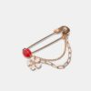Conjunto de 3 broches de jardim