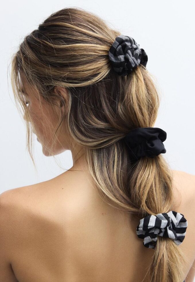 Conjunto de 3 elásticos para o cabelo
