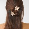 Conjunto de 3 ganchos de cabelo florais