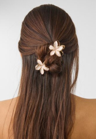 Conjunto de 3 ganchos de cabelo florais