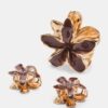 Conjunto de 3 ganchos de cabelo florais