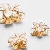Conjunto de 3 ganchos de cabelo florais