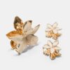 Conjunto de 3 ganchos em forma de flor