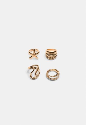 Conjunto de 4 anéis de estrelas