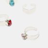 Conjunto de 5 anéis para os dedos dos pés Conjunto de 5 anéis para os dedos dos pés