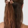 Conjunto de 6 mini ganchos de cabelo com flores