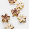 Conjunto de 6 mini ganchos de cabelo com flores