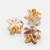 Conjunto de 6 mini ganchos de cabelo com flores