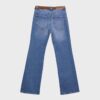 D68 Calças de ganga boot-cut com cinto D68 Calças de ganga boot-cut com cinto