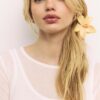 Ganchos de cabelo com flores