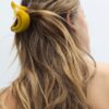 Ganchos de cabelo em forma de banana