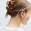 Ganchos de cabelo em forma de croissant