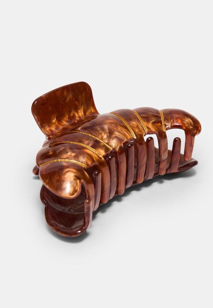 Ganchos de cabelo em forma de croissant