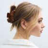 Ganchos de cabelo em forma de croissant