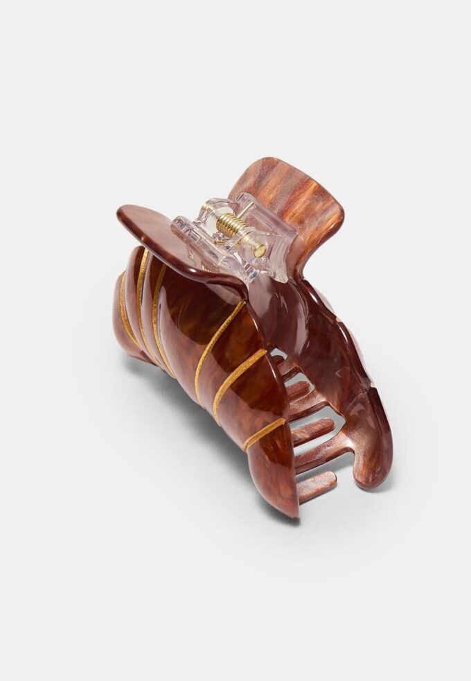 Ganchos de cabelo em forma de croissant
