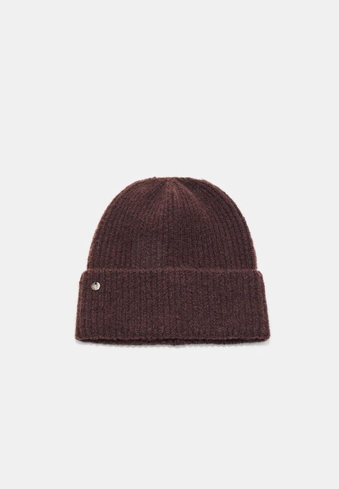 Gorro canelado com placa