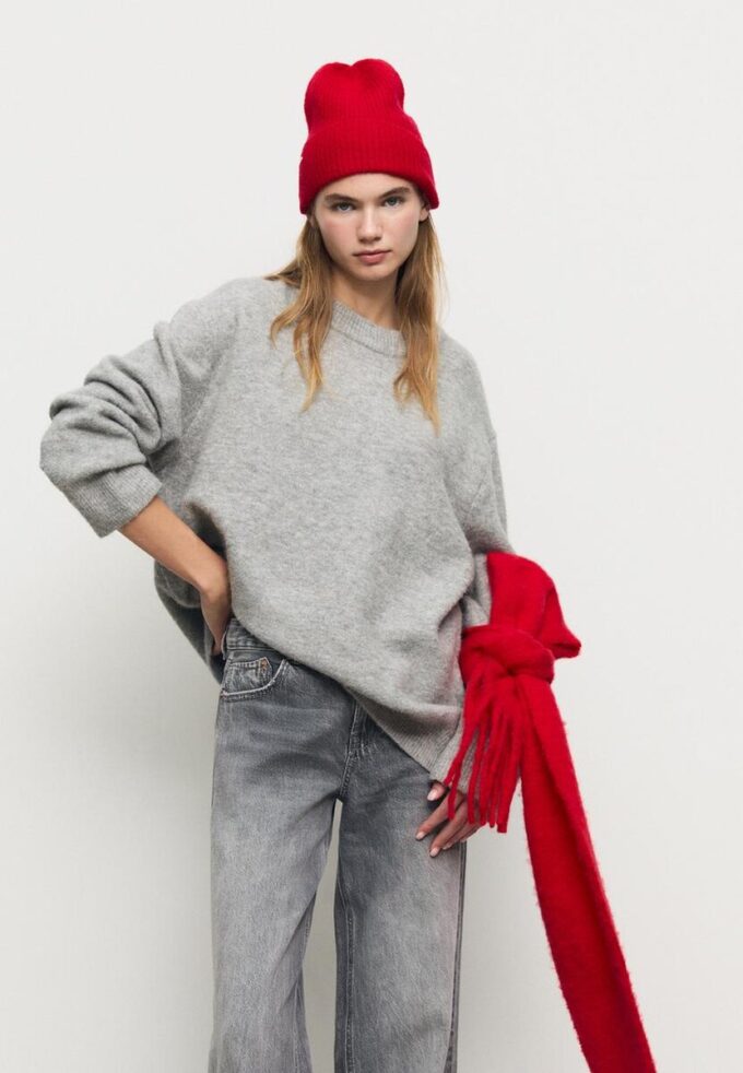 Gorro canelado com placa