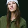 Gorro canelado com placa