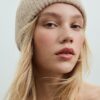 Gorro canelado com placa