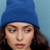 Gorro canelado com placa