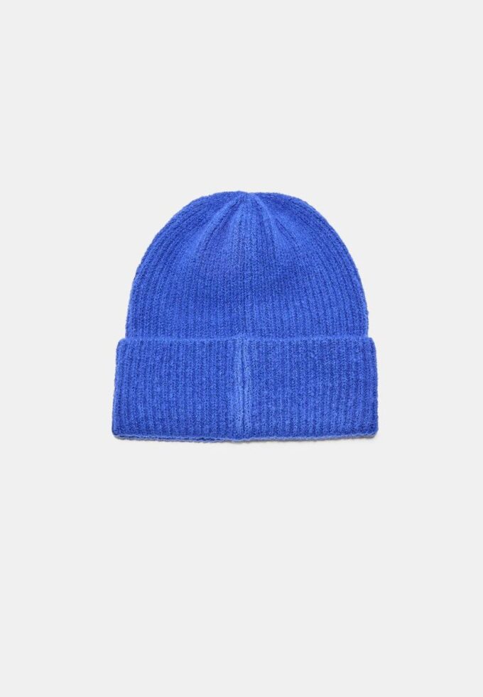 Gorro canelado com placa