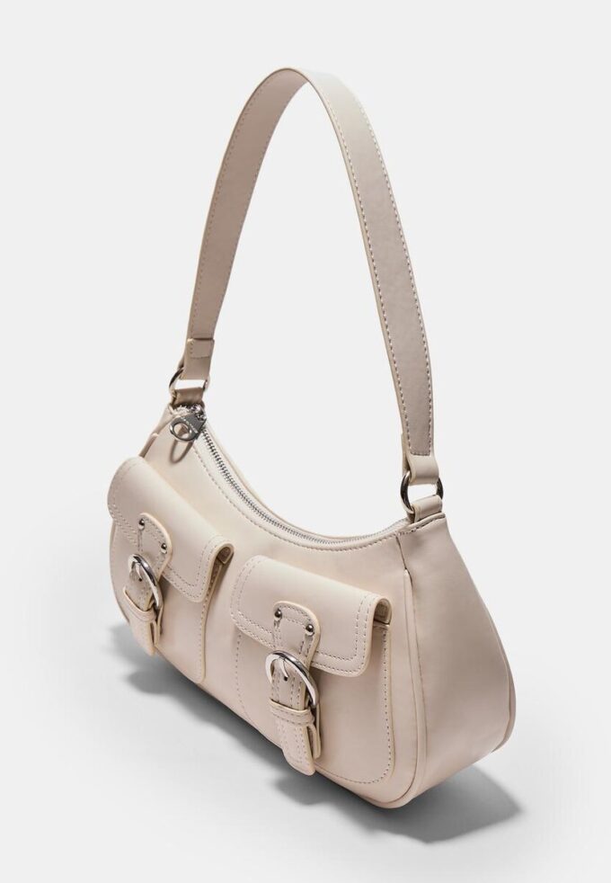 Mala de Ombro Half-Moon com Bolsos