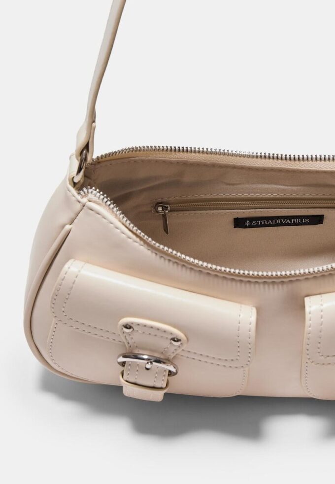 Mala de Ombro Half-Moon com Bolsos