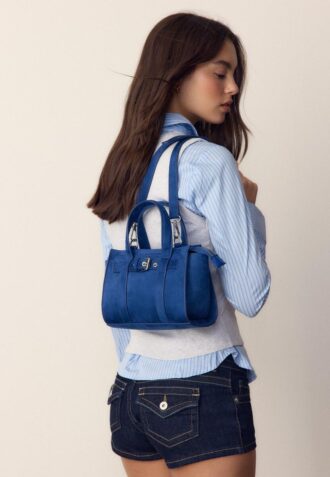 Mini-bolsa com fivela