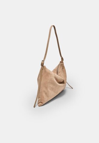 Mini bolsa de ombro com Toque suave e fechos