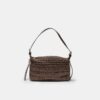 Mini-bolsa de ombro em croché Mini-bolsa de ombro em croché
