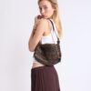 Mini-bolsa de ombro em croché Mini-bolsa de ombro em croché