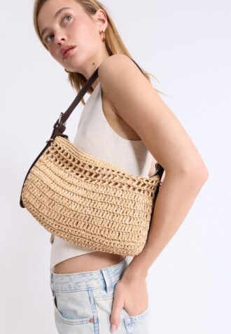 Mini-bolsa de ombro em croché